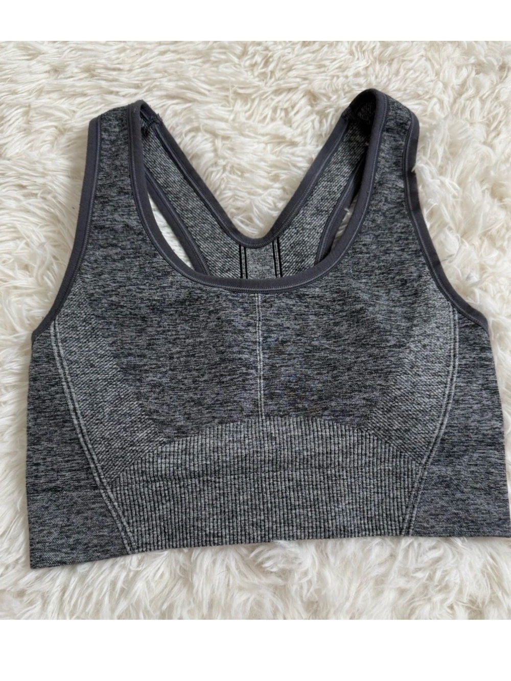Women’s All In Motion Grey Padded Sports Bra Size Small